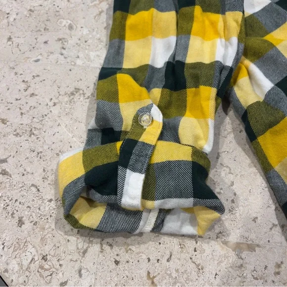 Green Bay Packers Plaid Button-Down Shirt - Picture 4 of 5